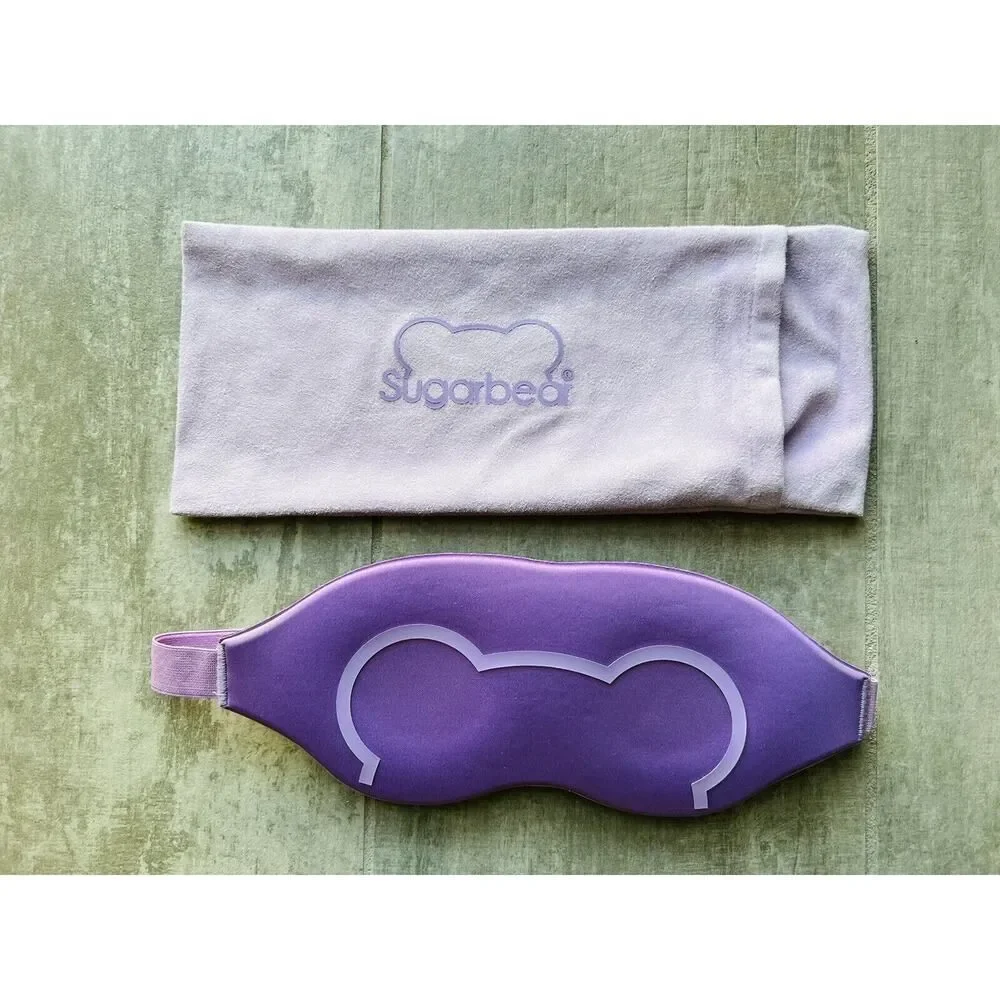 Sugarbear Luxury Sleep Mask 3D Contoured Cup Sleeping Blindfold Comfort w/ Pouch